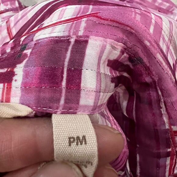 SOFT SURROUNDINGS Womens Porta Blouse Absta Mgnta PM- Long sleeve, Sz M - Picture 6 of 7